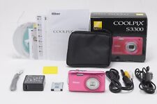 [COMO NUEVA / Caja] Cámara digital compacta Nikon COOLPIX S3300 rosa 16,0 MP JAPÓN #147 segunda mano  Embacar hacia Argentina