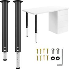 Used, Adjustable Table Legs 21.5" - 37" Metal Black (4 Pack) (Read) for sale  Shipping to South Africa