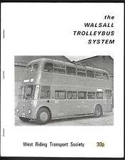 Walsall trolleybus system for sale  PEVENSEY