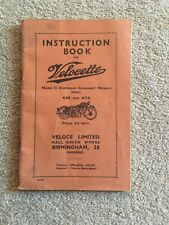 Velocette instruction book for sale  INVERURIE