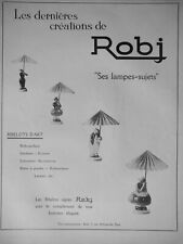 1927 ROBJ SES LAMPS LAST SUBJECT CREATION PRESS ADVERTISEMENT for sale  Shipping to South Africa