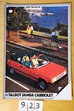 Talbot samba cabriolet d'occasion  Meyzieu