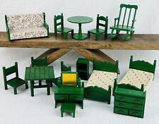 Lote de muebles para casa de muñecas Sylvanian Families vintage 1985 x15 piezas Calico segunda mano  Embacar hacia Argentina