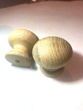 1 X SOLID OAK UNSTAINED KITCHEN DOOR KNOB / HANDLE DRAWER WOODEN 40mm STOCK KN15 for sale  Shipping to South Africa