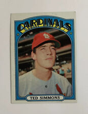 Käytetty, 1972 Topps Ted Simmons # 154 Baseball Card St. Louis Cardinals HOF myynnissä  Leverans till Finland