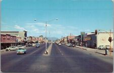 Cartão postal MESA, Arizona MAIN STREET cena centro da cidade / carros da década de 1950 - cromado não usado, usado comprar usado  Enviando para Brazil