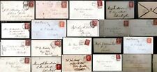 QV 1840 - 1879 1d vermelho e GB capas locais de carimbo postal histórico postal + imperfeito comprar usado  Enviando para Brazil