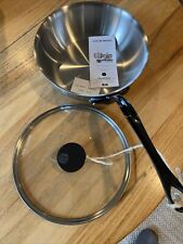 Mauviel M'Urban 3.4 Quart Curved Sauté Pan with Lid/Onyx Handle NEW, used for sale  Shipping to South Africa