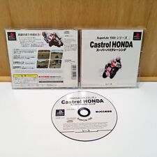 Castrol HONDA Super Bike Racing PS1 PlayStation 1 importación de Japón en caja completa segunda mano  Embacar hacia Argentina