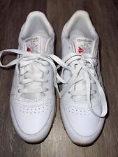 Reebok Classic Leather White, Pure Grey, Gum Womens Running Sneakers Shoes for sale  Shipping to South Africa