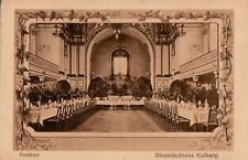 AK Kołobrzeg Kolberg Pommern-Strandschloss-Innenansicht Festsaal-6.7.1912, gebraucht gebraucht kaufen  Halberstadt