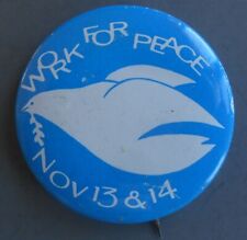 Antiwar pin back for sale  Ponte Vedra Beach