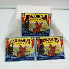 Royal Canadian Distributing Royal Canadian Tom Collins etiquetas de agua de cola Chicago segunda mano  Embacar hacia Argentina
