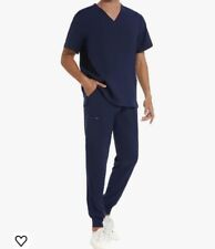 Men Scrubs Set — Stretch V-Neck Scrub Top & Jogger Pant with 8 Pockets, USED Xl for sale  Shipping to South Africa