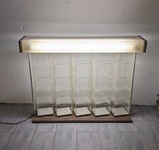 Vitrine vintage de acrílico transparente iluminada móvel para estatuetas joias comprar usado  Enviando para Brazil