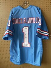 Jerry Glanville Signed Houston Oilers Jersey Beckett BAS COA House Of Pain Auto, used for sale  Indianapolis