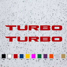 2pcs turbo decal for sale  Los Angeles