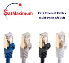 Lote Multipack Cat7 SFTP Cabo de Rede Ethernet Patch Fio de Alta Velocidade 6FT-30FT, usado comprar usado  Enviando para Brazil