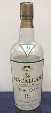 Whisky escocés de malta única The Macallan 15 años 750 ml botella barril de roble de jerez segunda mano  Embacar hacia Argentina