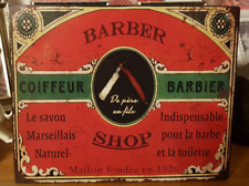 Plaque coiffeur barbier d'occasion  Mareuil-Caubert