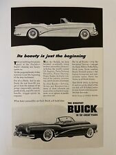 1953 Buick Skylark Convertible Magazine Ad Black and White for sale  Canada