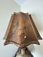 Antique parchment lampshade for sale  WORKSOP