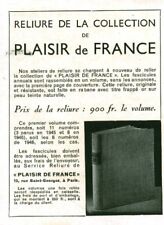 Publicité ancienne reliure d'occasion  France