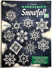 Christmas Snowfall Lacy Snowflakes Crochet Pattern Book Christmas Ornaments RARE for sale  Shipping to South Africa