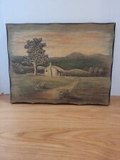 Ozark Folk Art Wood 3D Carving Ozark Cabin Robert Daugherty signed  for sale  Shipping to South Africa