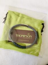Pulseira trançada de couro tom cinza e prata THOMPSON OF LONDON (TATEOSSIAN EUA) comprar usado  Enviando para Brazil