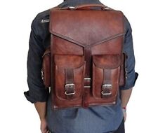 Bag leather backpack for sale  WALSALL