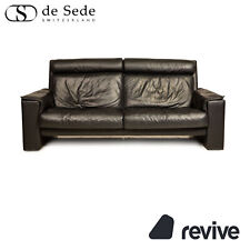 Sede DS 331 Leather Three-Seater Sofa Couch Black Manual Function, używany na sprzedaż  Wysyłka do Poland