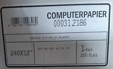Endlospapier computerpapier 24 gebraucht kaufen  Haarbach