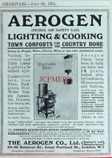 AEROGEN Petrol Air Gas Home Lighting & Heating Advert #2 : Antique 1921 Print for sale  Shipping to South Africa