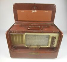 Vintage Zenith Trans-oceanic Leather Clad Rádio W Livro comprar usado  Enviando para Brazil