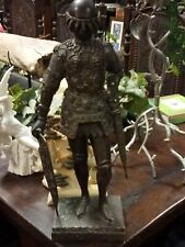 Victorian bronze knight for sale  OMAGH