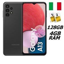 SAMSUNG GALAXY A13 2022 DUAL SIM SM-A137F DS 128GB RAM 4GB BLACK ITALIA NO BRAND usato  Italia