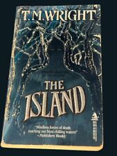 Libro de bolsillo vintage de The Island T.M. Wright 1988 terror segunda mano  Embacar hacia Argentina