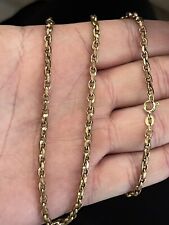 9ct Gold Rectangular Belcher Chain 18 Inch  for sale  Shipping to South Africa