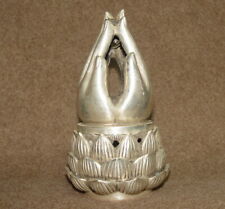 Used, Silver Buddha Hand Smoking Barrel / Incense Vessel, with Ming Dynasty Seal Mark  for sale  Shipping to South Africa