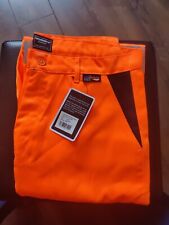 Hi Vis 3 band polycotton mens trousers high viz rail traffic safety work pants  for sale  Shipping to South Africa