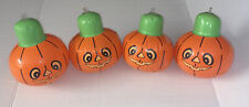 Lote de 4 LOTE Pequeñas 7"" Linterna Inflable Halloween Calabazas Decoración Naranja Feliz segunda mano  Embacar hacia Argentina