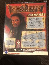 Pirates caribbean lottery for sale  EVESHAM