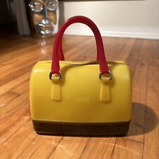 Bolsa de mão feminina FURLA Candy marrom coral amarelo comprar usado  Enviando para Brazil