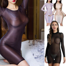 Sexy Women See Through Mini Dress Mesh Sheer Bodycon Lingerie Babydoll Nightwear, used for sale  Shipping to South Africa