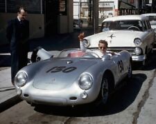 Estampa 8x10 James Dean Porsche Spyder Little Bastard 1955 Street Candid #JDCP comprar usado  Enviando para Brazil