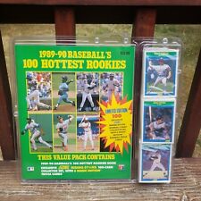 Paquete de tarjetas y libros de valor de los 100 novatos más populares de béisbol SCORE 1989-90 segunda mano  Embacar hacia Mexico