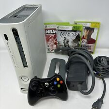 Console Microsoft Xbox 360 branco fosco testado pacote de trabalho com jogos porta HDMI! comprar usado  Enviando para Brazil