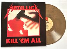 Metallica ‎– Kill 'Em All LP 1983 vinil dourado marmorizado ‎MFN 7 comprar usado  Enviando para Brazil