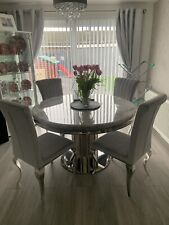 Marble round dining for sale  RUGBY